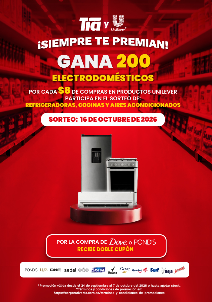 TÍA Y UNILEVER ¡SIEMPRE TE PREMIAN!